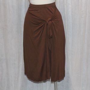 Three Dots Wrap Skirt